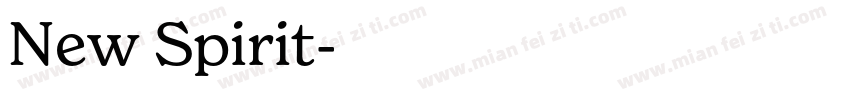 New Spirit字体转换